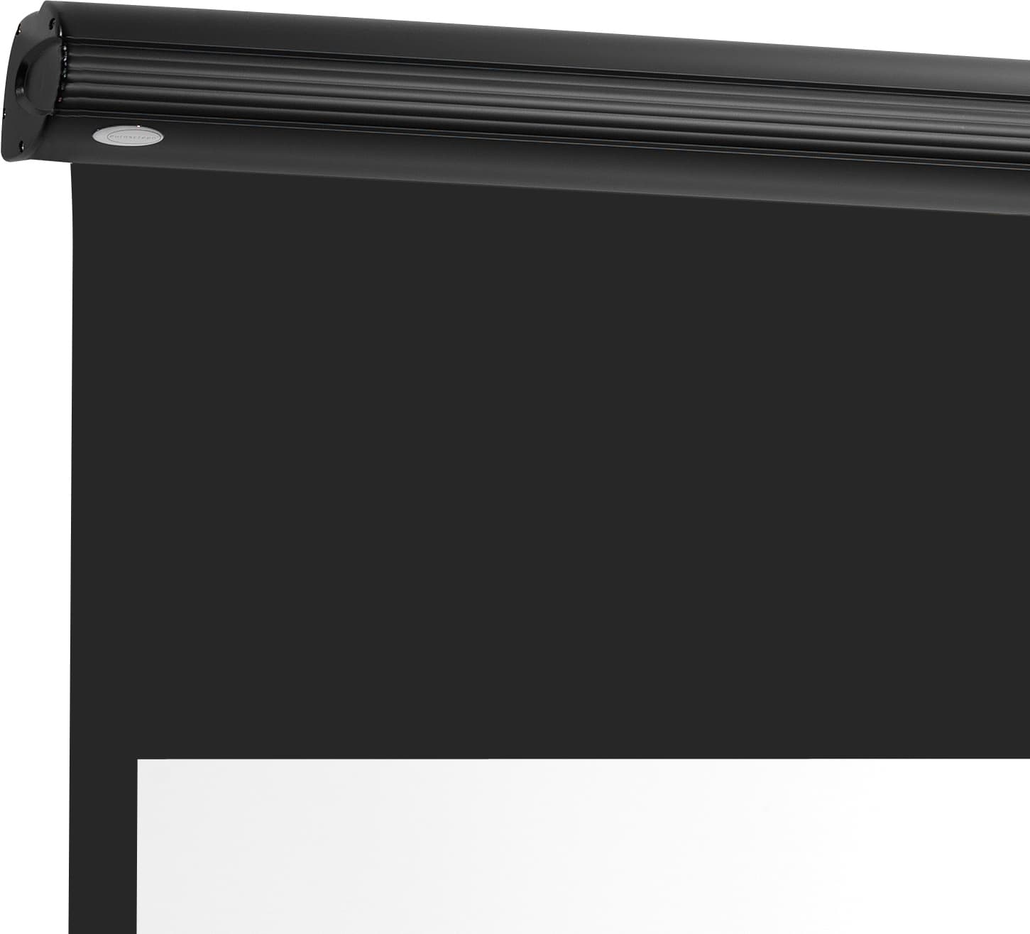 Detail projection screen casing black colour costumized